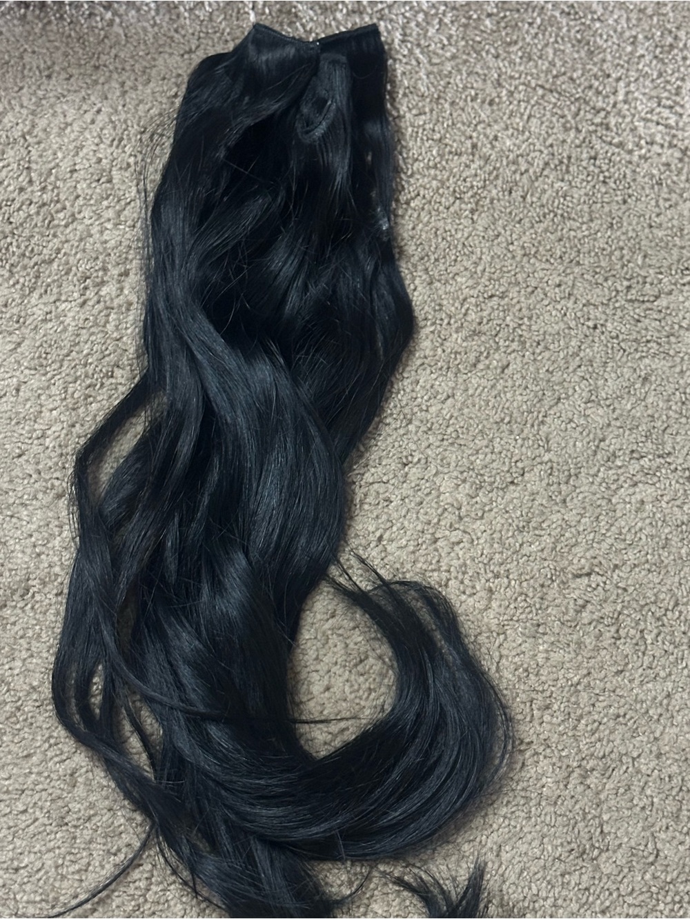 JET Black Bellami Hair Extensions Volume Weft